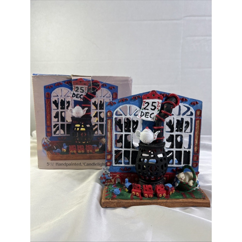 Vintage Christmas Stove‎ Tea Light Candle Holder Holiday Workshop 1995 Nostalgic